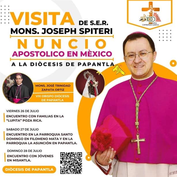 Encuentros religiosos en Veracruz con el Nuncio Apostólico