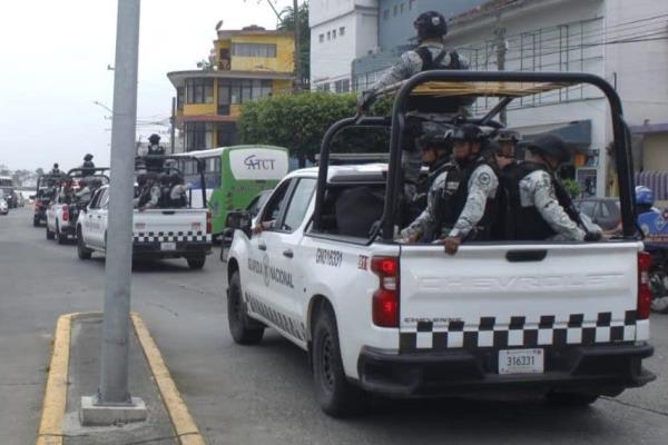 Refuerzo de seguridad en Tuxpan con 300 elementos militares
