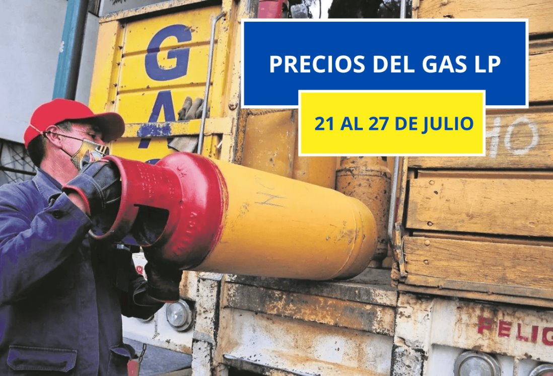 Baja precio del gas LP en Veracruz, Boca del Río y Medellín del 21 al 27 de julio