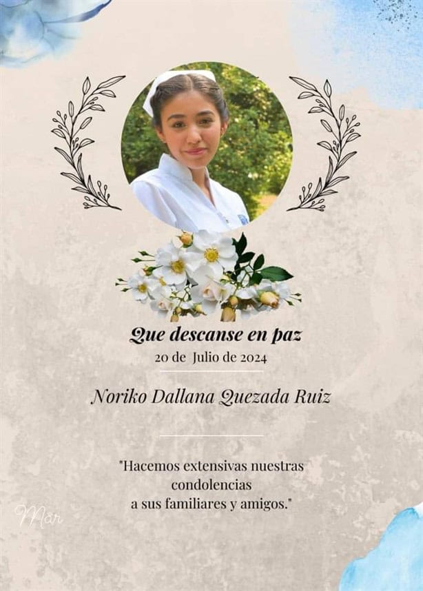 Fallece Noriko Dallana, enfermera en Coatzacoalcos, Veracruz atacada presuntamente por su pareja