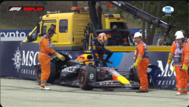 ¡Queda fuera de la Q1! Checo Pérez se estrella en Hungaroring  (+VIDEO)