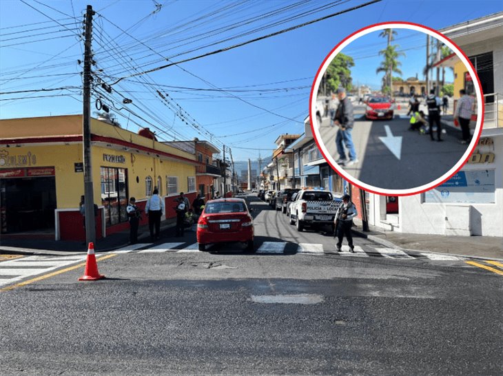 Mujer de edad adulta es atropellada en el centro de Orizaba