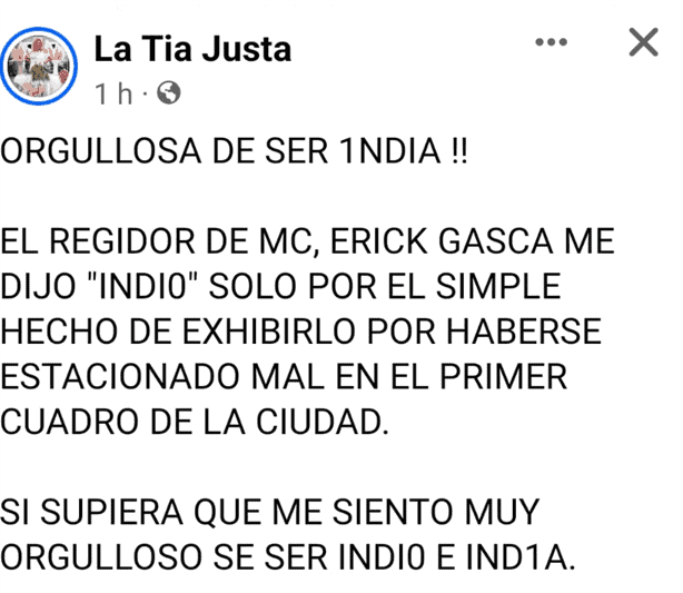 Regidor de Córdoba por MC, insulta a periodista La tía Justa por exhibirlo estacionándose en un lugar prohibido