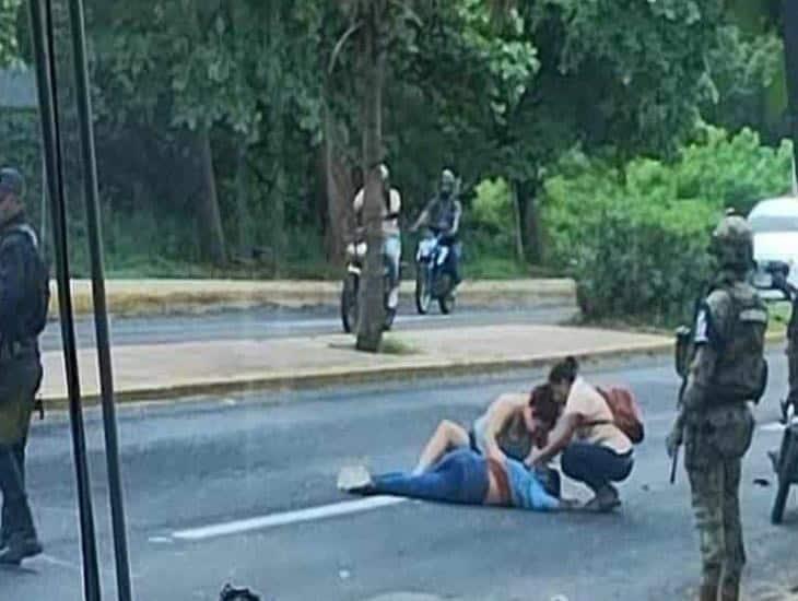 Atropellan a mujer frente a la Fiscalía de Veracruz; no usó puente peatonal