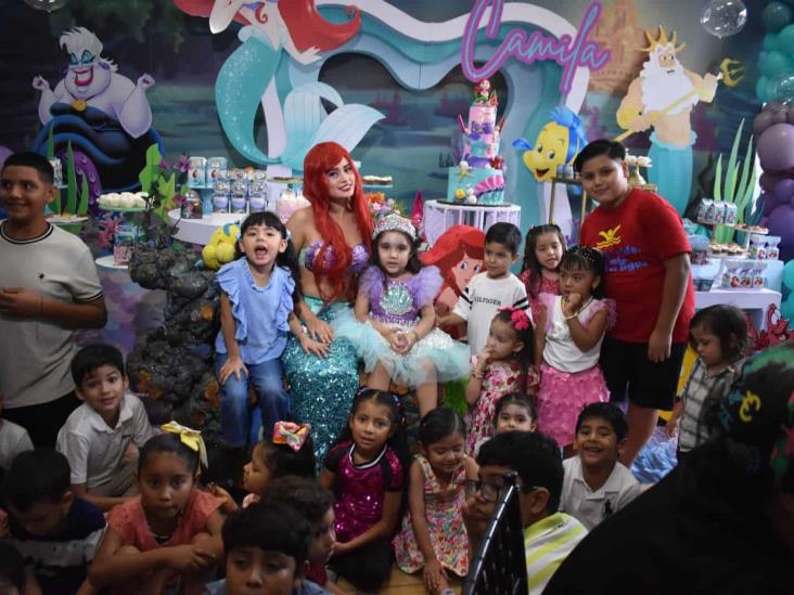 Camila Mileva Uscanga Ramírez es festejada por cumplir 4 años de edad