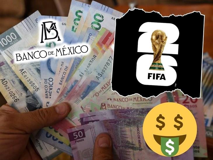 ¡Rival para el ajolotito! Banxico anuncia billete conmemorativo para el Mundial 2026