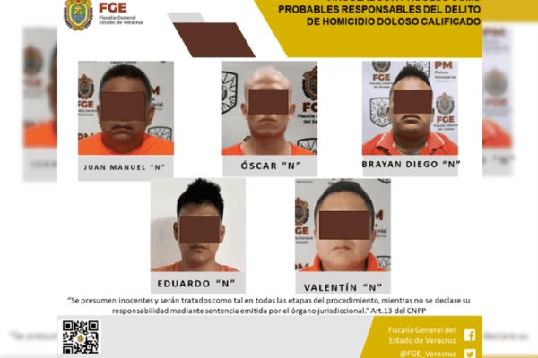 5 hombres son vinculados a proceso por homicidio de dos hermanos en Ixhuatlán del Café