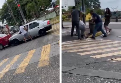 Choque por alcance termina en trifulca, cerca del centro de Córdoba