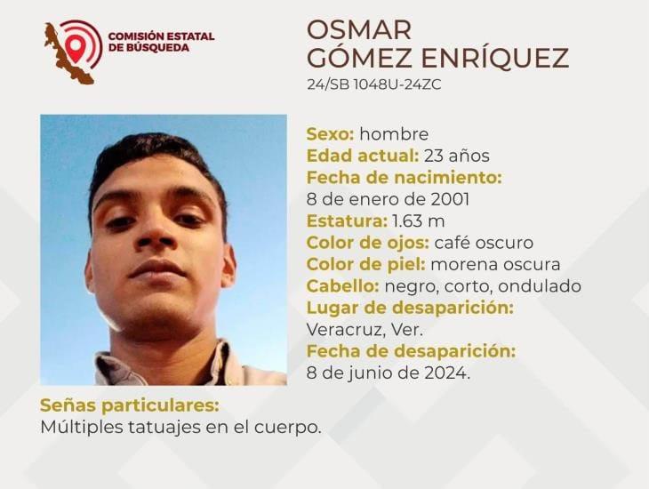 Madre pide ayuda para localizar a su hijo Osmar Gómez, desapareció el 8 de junio en Veracruz