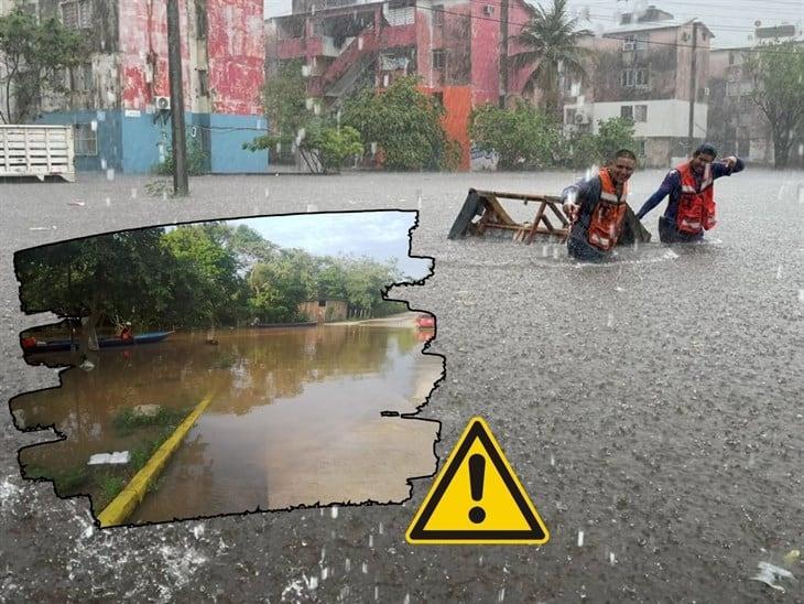 Lluvias en Veracruz podrían provocar crecida de ríos, anegamientos y deslaves, advierte PC