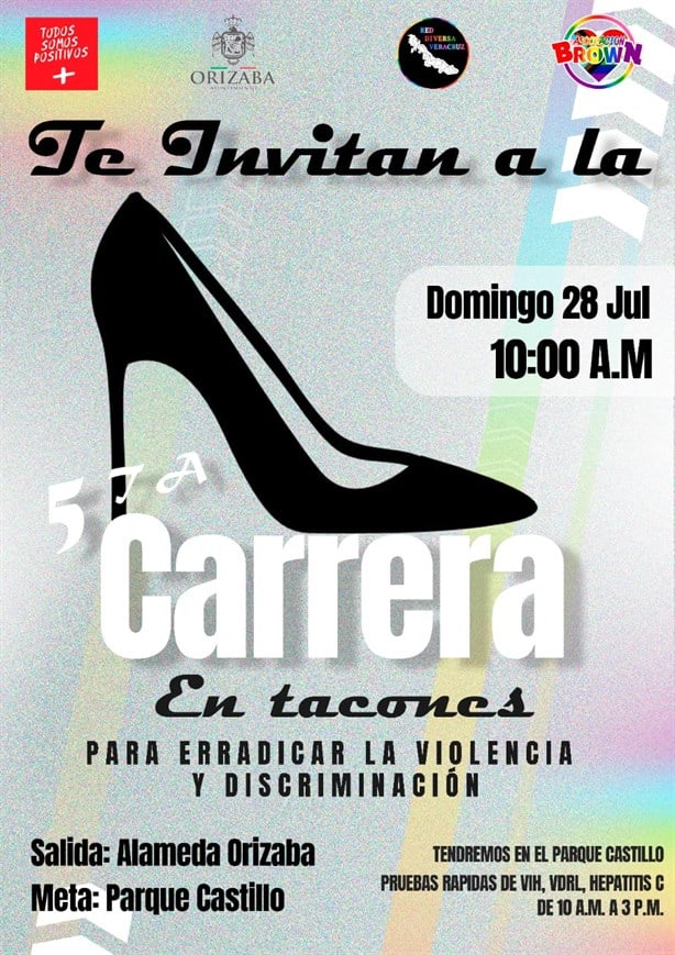 ¡A preparar esos pies! Realizarán Carrera en Tacones en Orizaba