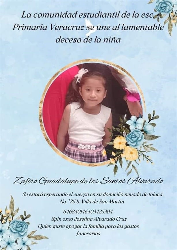 Familia de niña atropellada en Coatzacoalcos pide apoyo para gastos funerarios; así puedes ayudar