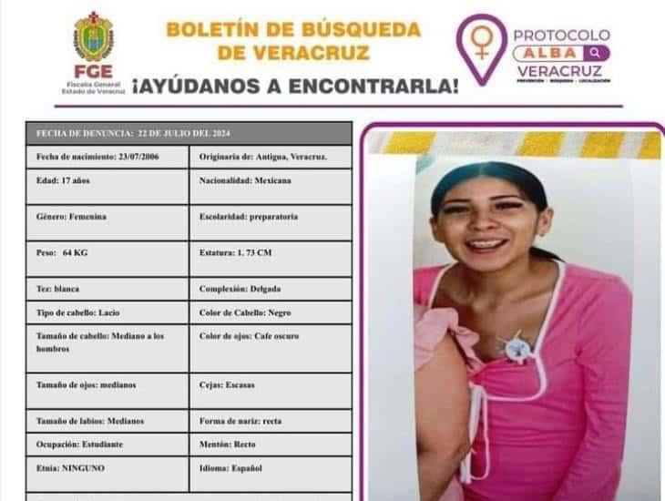 Buscan a Ariana de 17 años, desapareció en Chichicaxtle, Veracruz