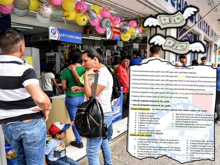 Extensa lista de útiles escolares inquieta a padres de familia en Xalapa; ¿es necesaria?