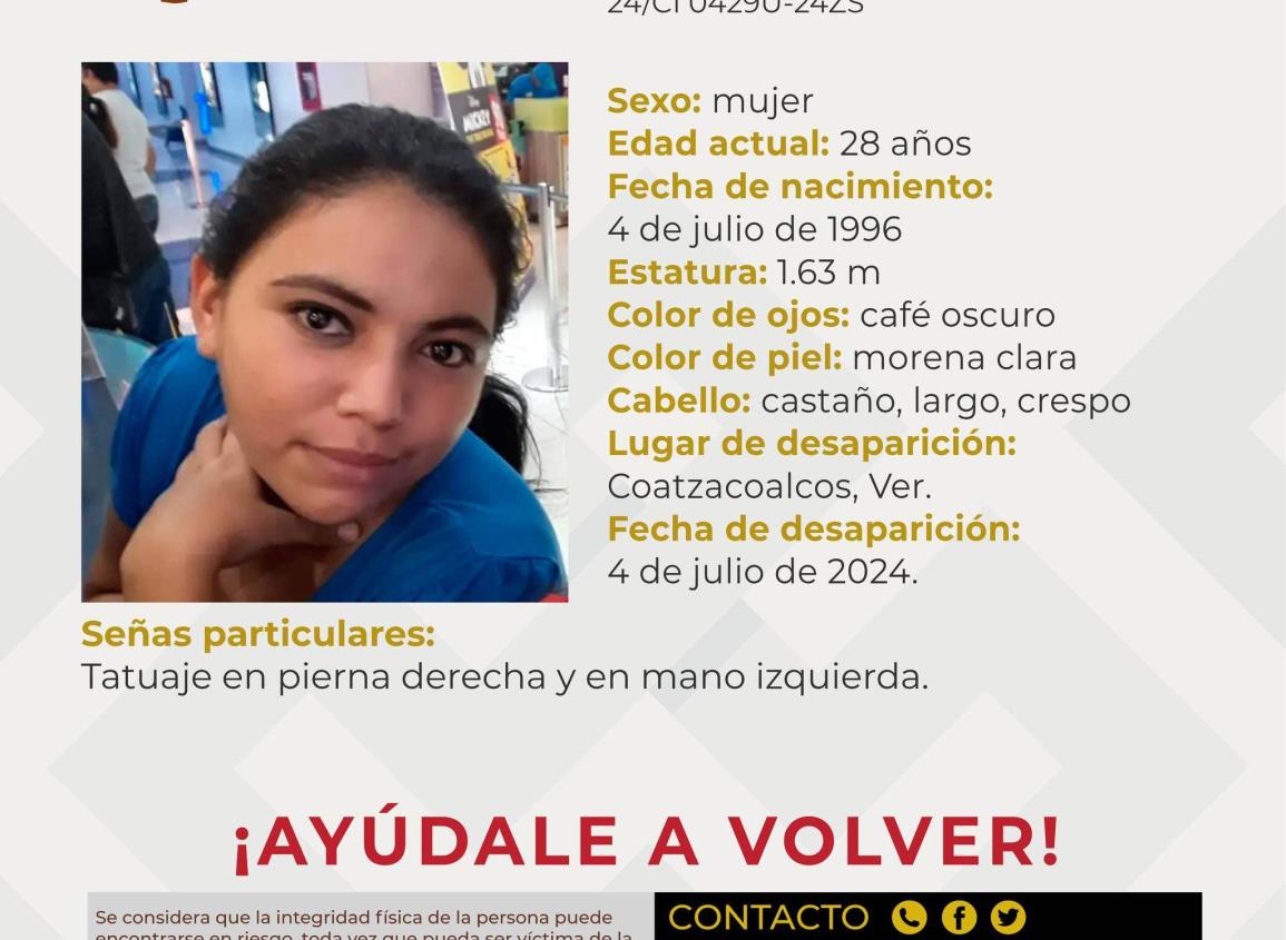 Karla Moreno Gómez, cumplirá 20 días desaparecida en Coatzacoalcos