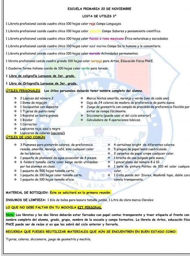 Extensa lista de útiles escolares inquieta a padres de familia en Xalapa; ¿es necesaria?