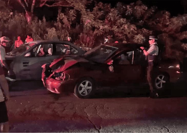 Se registra choque en la carretera Martínez-San Rafael