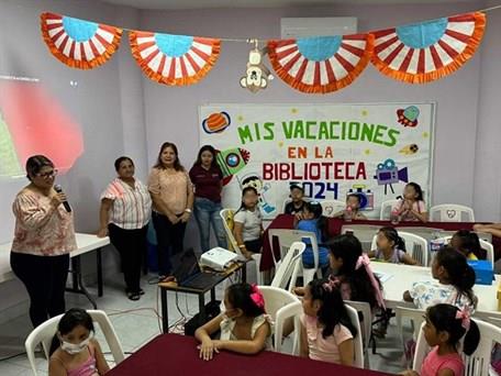 Curso de Verano Mis Vacaciones en la Biblioteca de San Andrés Tuxtla