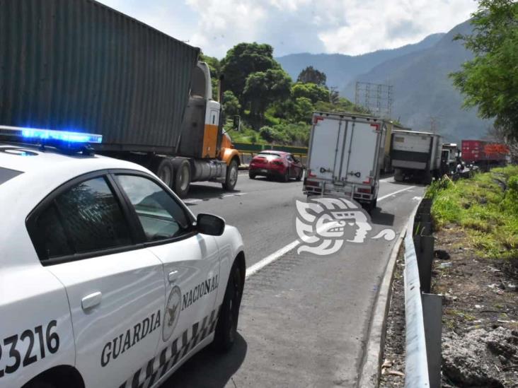 Conato de incendio en autopista Puebla-Orizaba; impera la rapiña