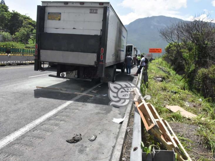 Conato de incendio en autopista Puebla-Orizaba; impera la rapiña