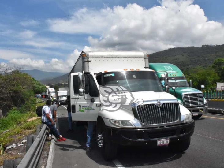 Conato de incendio en autopista Puebla-Orizaba; impera la rapiña