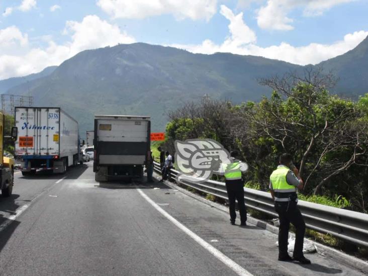 Conato de incendio en autopista Puebla-Orizaba; impera la rapiña