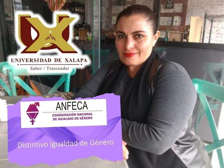 Universidad de Xalapa recibió el Distintivo Igualdad de ANFECA por atención a temas de género: Sandra Soto