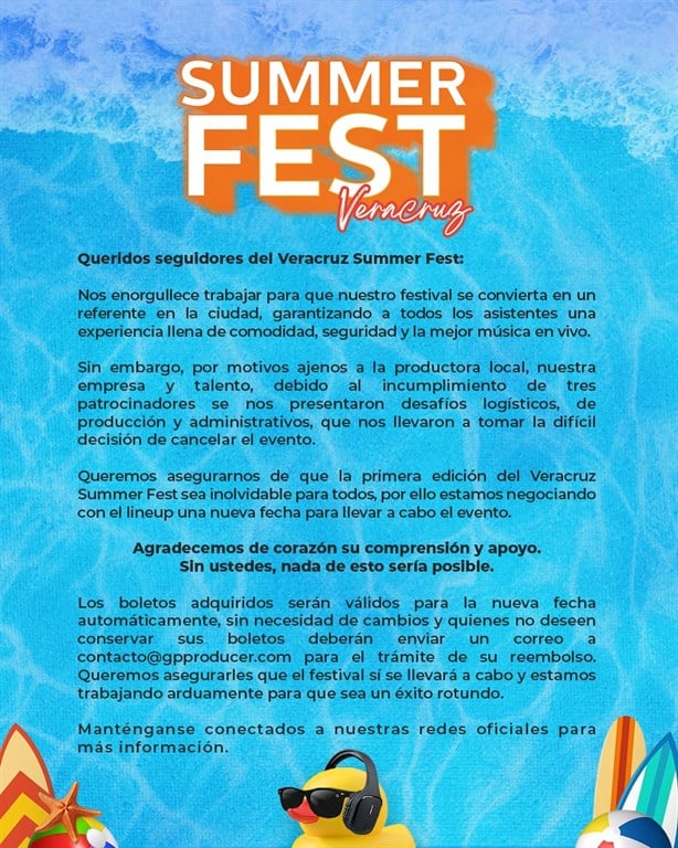 Summer Fest 2024: 3 claves por las que se canceló el prometedor evento