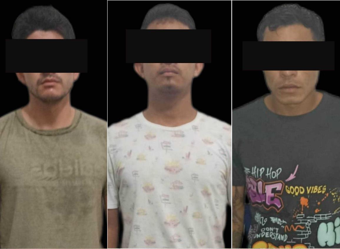 Tras robo de coche, detienen a tres hombres armados en Las Choapas