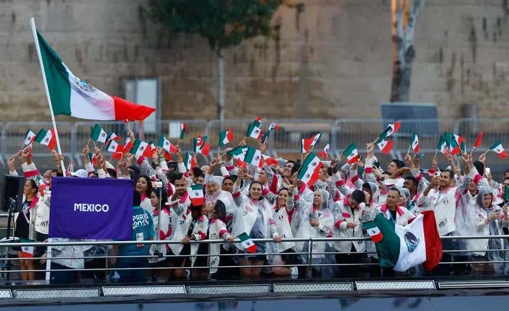Así fue el paso de la Delegación Mexicana en la inauguración de los Juegos Olímpicos París 2024
