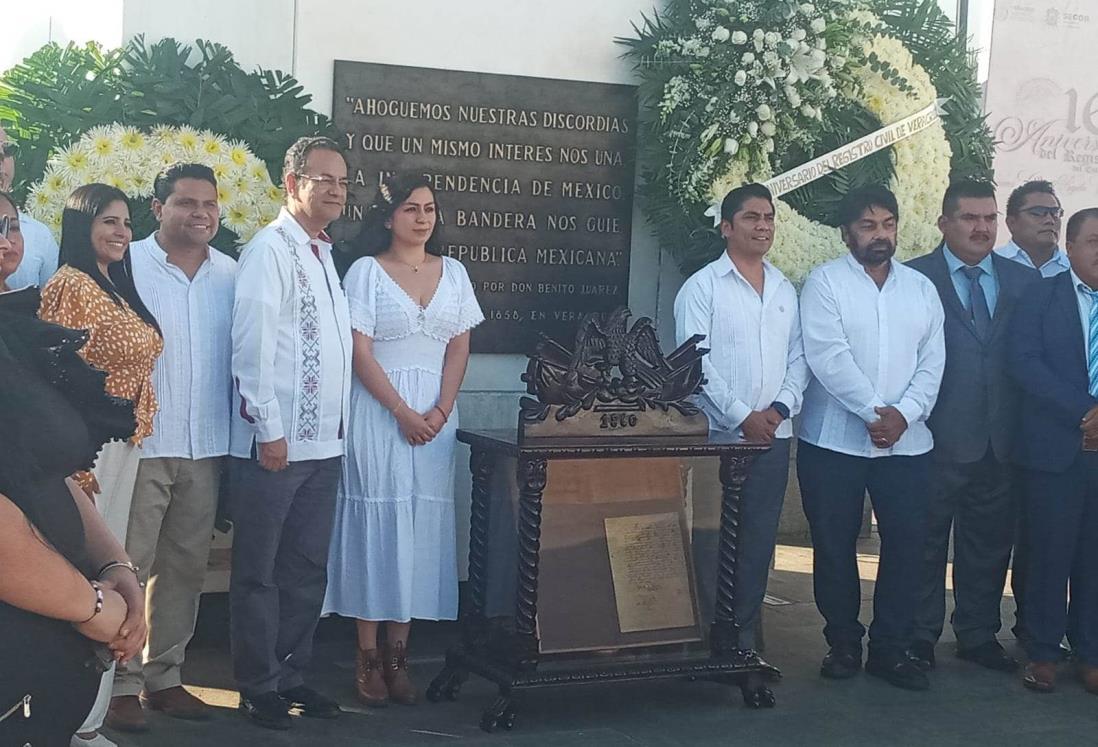 Conmemoran en Veracruz el 165 aniversario del Registro Civil en México