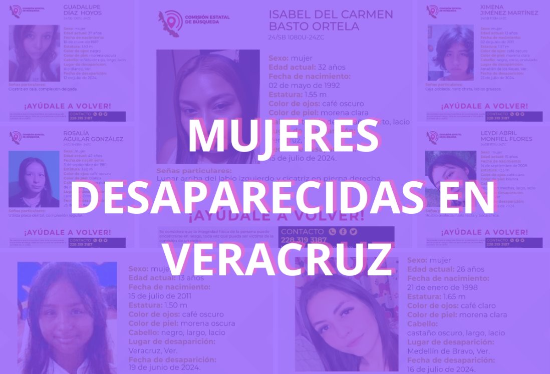 Alarma aumento en cifras de mujeres desaparecidas en Veracruz: colectiva feminista