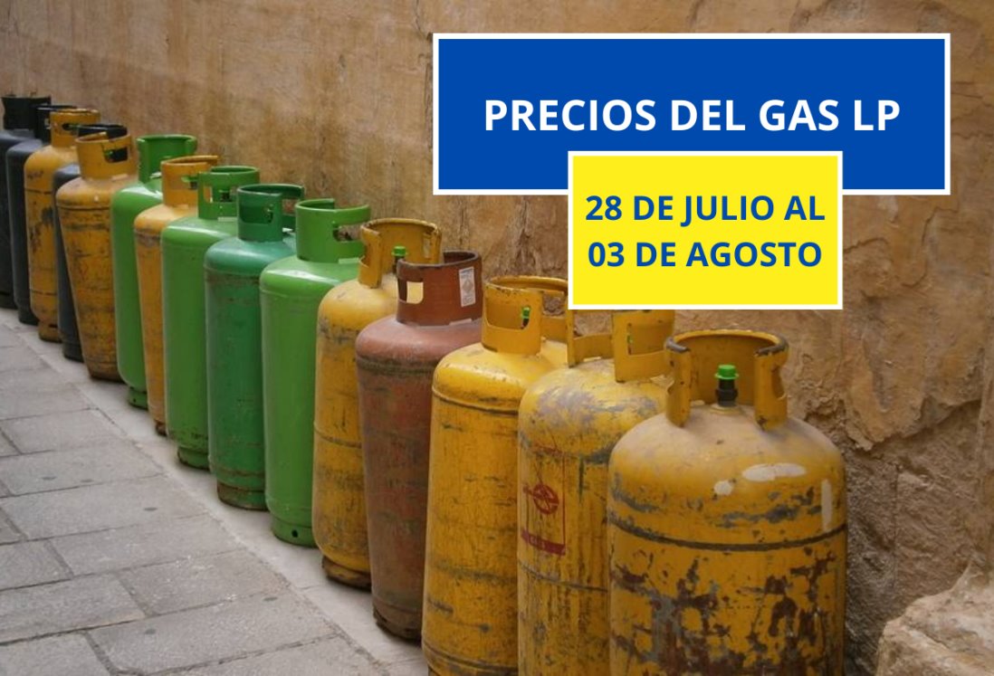 Baja el precio del gas LP en Veracruz, Boca del Río y Medellín de Bravo del 28 de julio al 3 de agosto