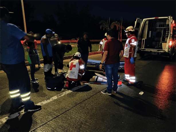 Choque en motocicleta en Veracruz: fallece un hombre y su novia lucha por su vida