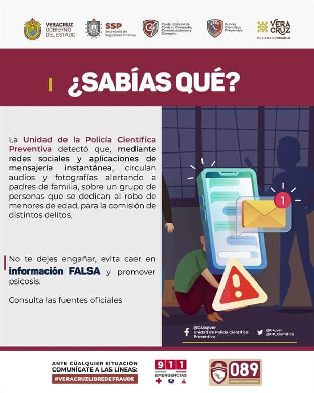 Falsos mensajes de supuestos secuestros en Veracruz, causa zozobra y afecta la economía: Jeremías Zúñiga