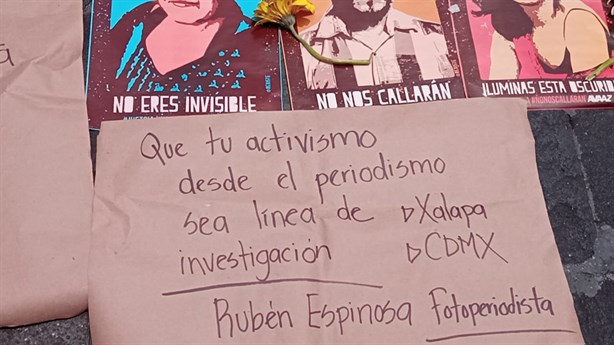 No te olvidamos, Rubén, que tu activismo desde el periodismo sea línea de investigación, exigen en Xalapa (+Video)