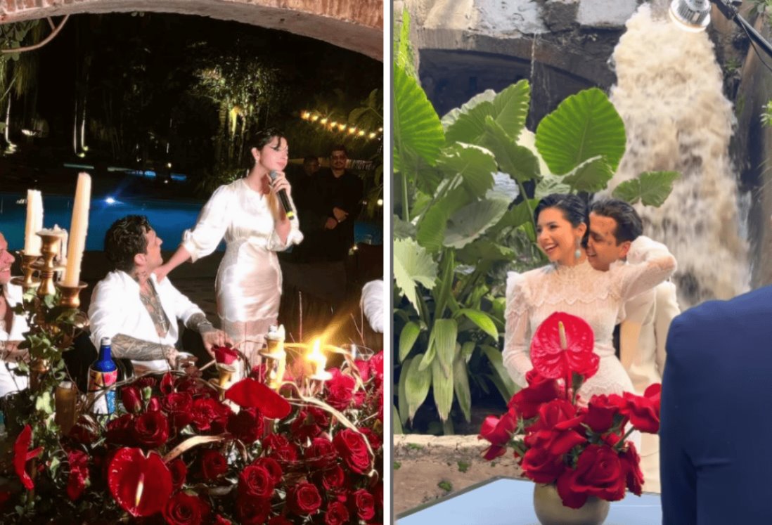 Filtran video de la boda secreta de Christian Nodal y Ángela Aguilar; llueven críticas