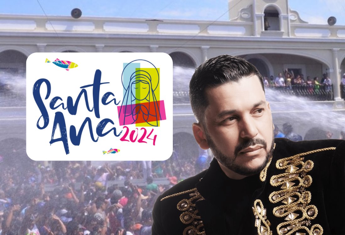 ¡Hoy Luis Ángel "El Flaco" y tradicional baño en las Fiestas de Santa Ana 2024!