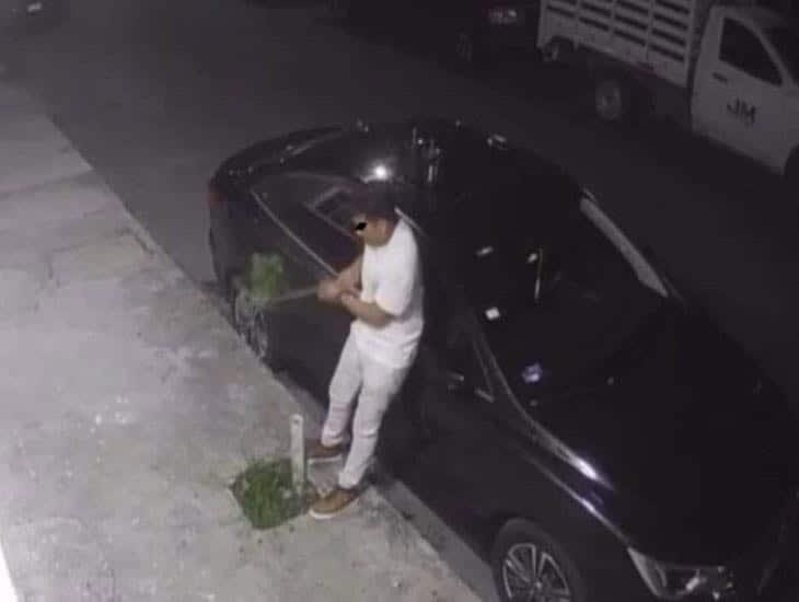 Captan a hombre destruyendo árbol recién plantado en Boca del Río 