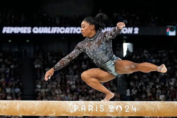 Destaca Simone Biles en su primer día de competencia