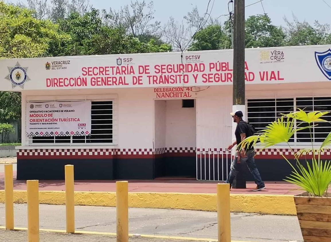 Instalan módulo de información Delegación de Tránsito número 41 en Nanchital 