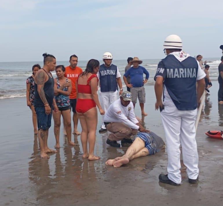 Turista de 73 años pierde la vida en la playa Mata de Uva, en Alvarado