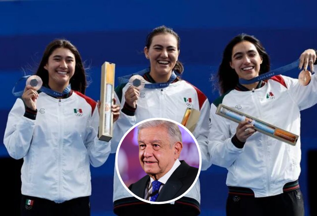 AMLO felicita a deportistas mexicanas por ganar medalla de bronce en los Juegos Olímpicos de París 2024