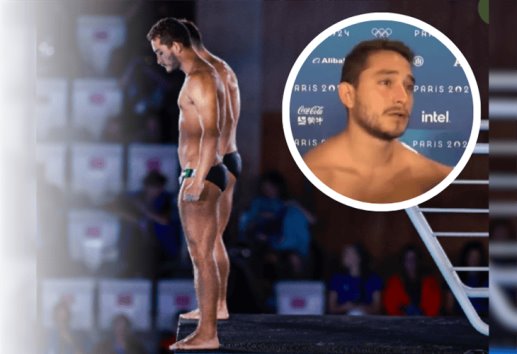 Clavadista veracruzano Kevin Berlín, rompe en llanto tras quedarse sin medalla en los Juegos Olímpicos