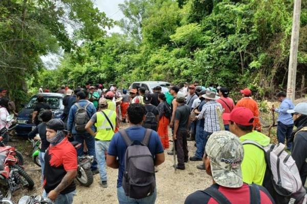 Líderes sindicales del sur de Veracruz intercambian balazos en el camino a el Polvorín, en Moloacán