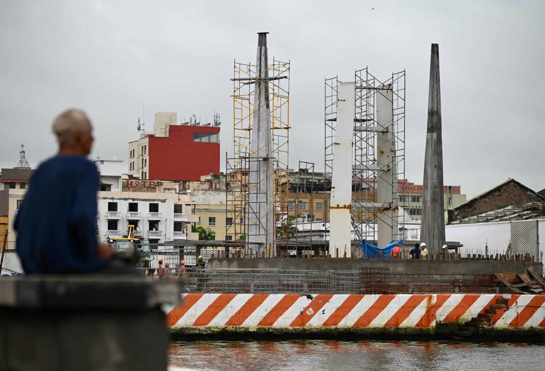 Así avanza la Plaza del Heroísmo en el Malecón de Veracruz