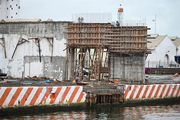 Así avanza la Plaza del Heroísmo en el Malecón de Veracruz