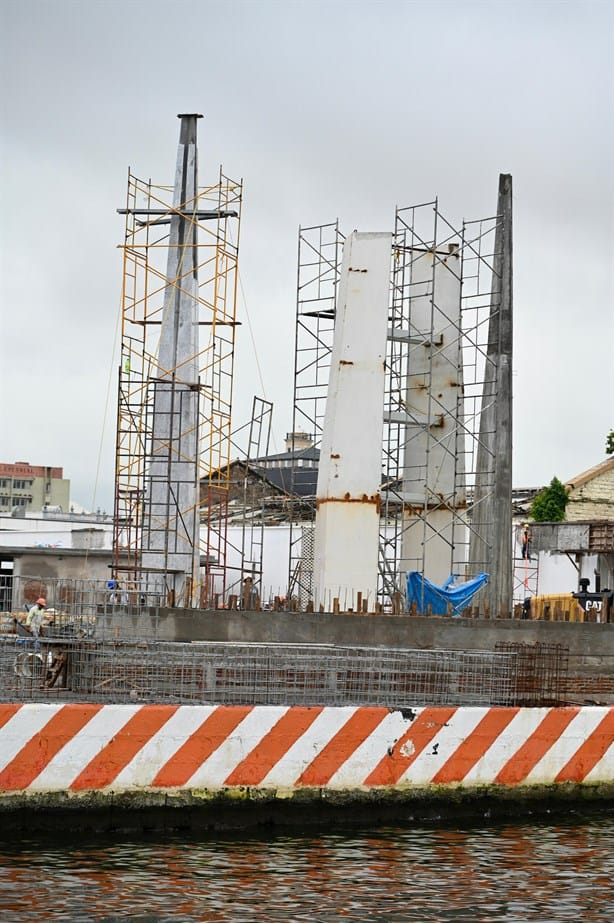 Así avanza la Plaza del Heroísmo en el Malecón de Veracruz