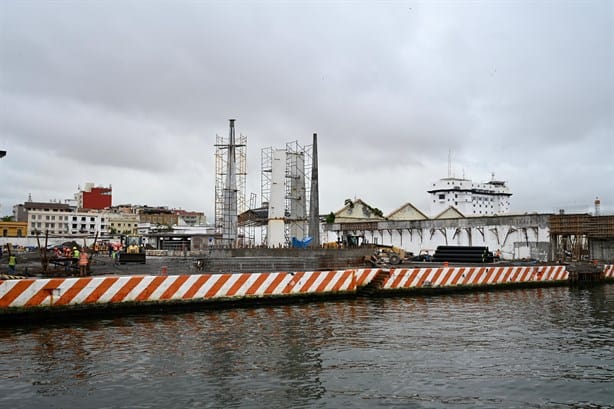 Así avanza la Plaza del Heroísmo en el Malecón de Veracruz