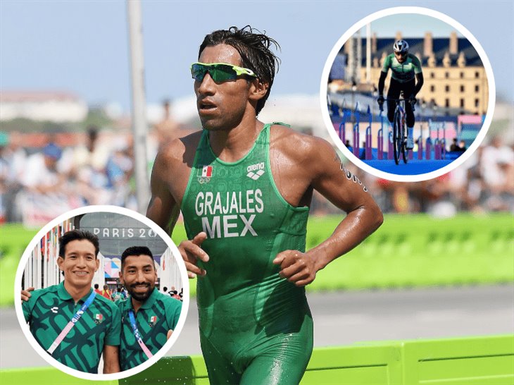 Triatletas mexicanos sin medalla; xalapeño Crisanto Grajales va por última prueba en Juegos Olímpicos 2024